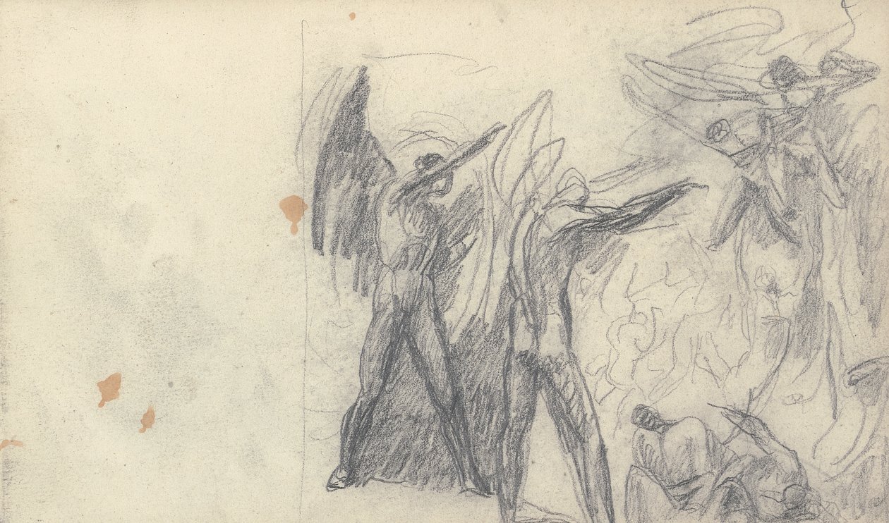 Skitsebog Tegning af George Romney