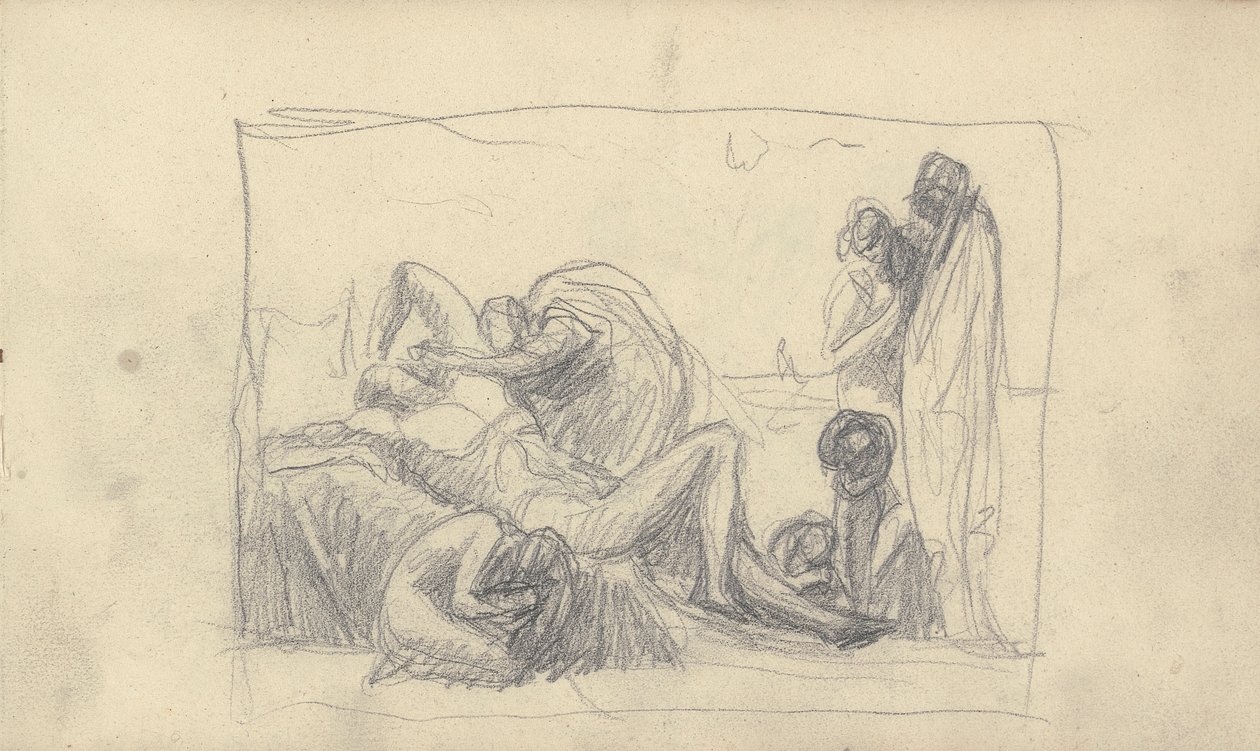 Skitsebog Tegning af George Romney