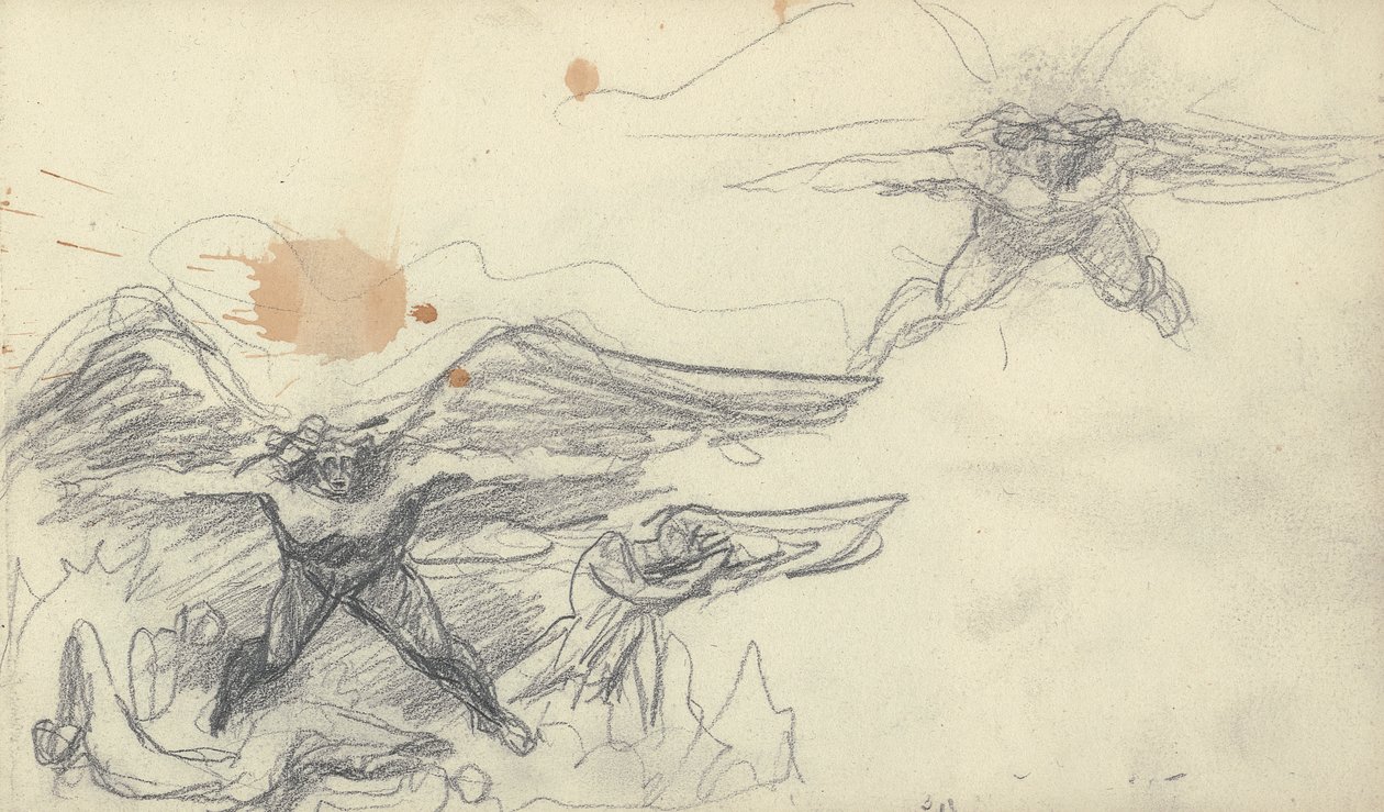 Skitsebog Tegning af George Romney