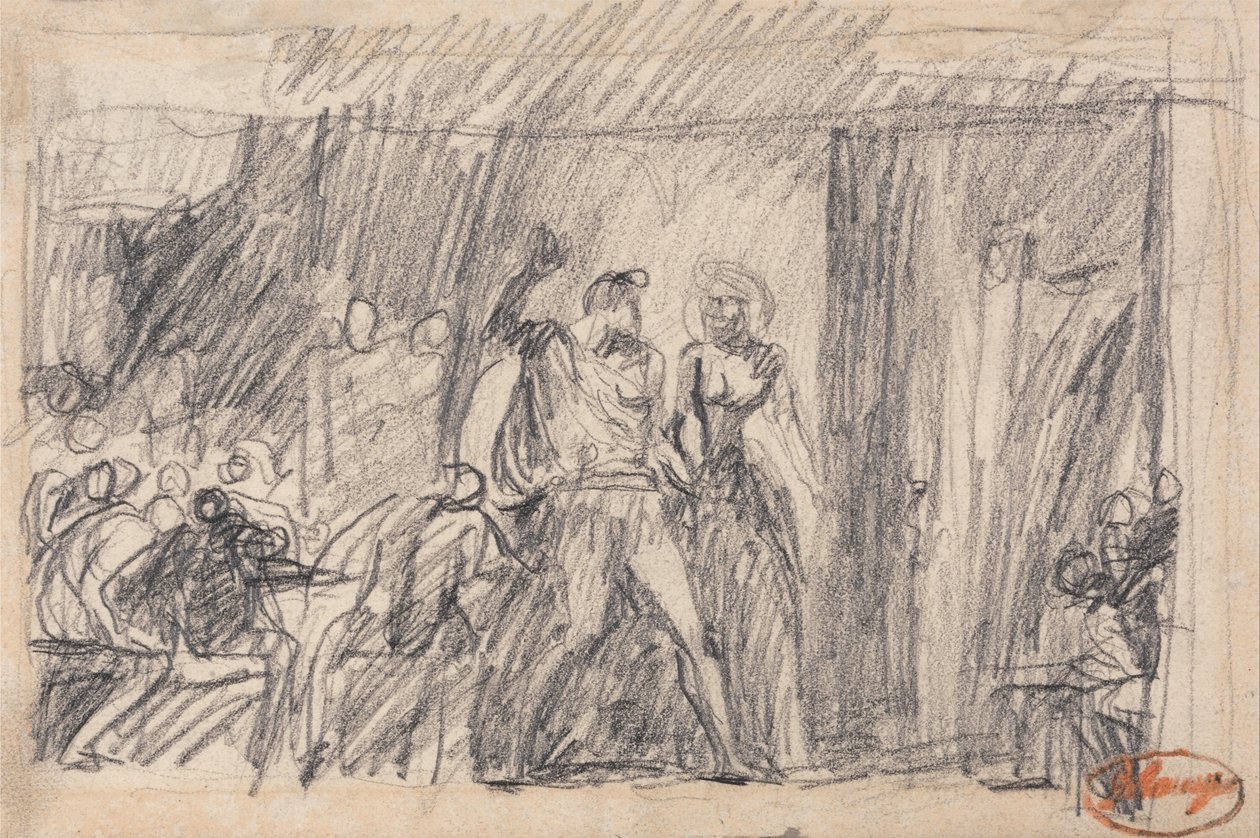 Bankettscenen: "Macbeth" af George Romney