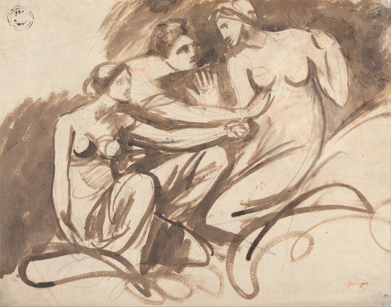 Tre unge hekse af George Romney