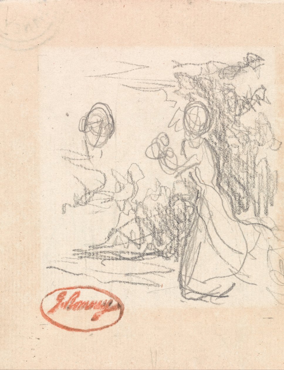 Ung kvinde, muligvis på flugt af George Romney