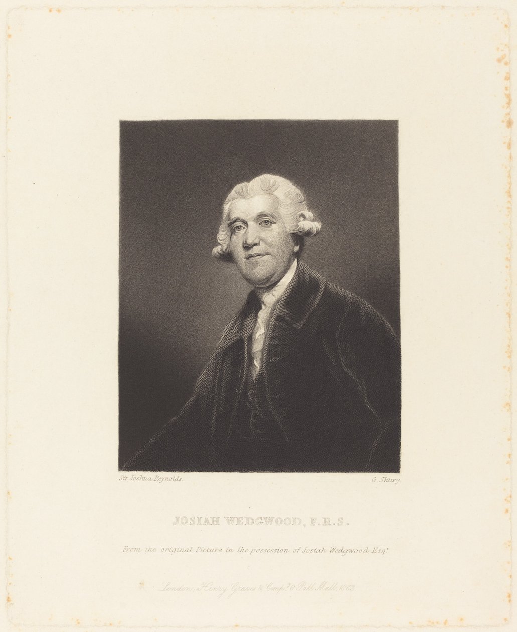 Josiah Wedgwood af George Salisbury Shury after Sir Joshua Reynolds
