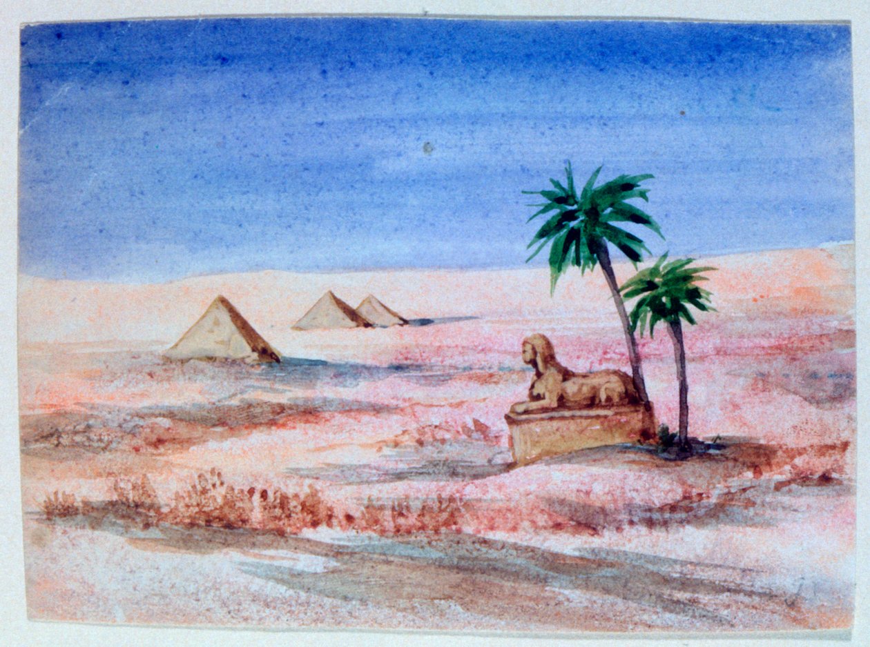 Sphinx and Pyramids, Giza I, 1820-1876 af George Sand