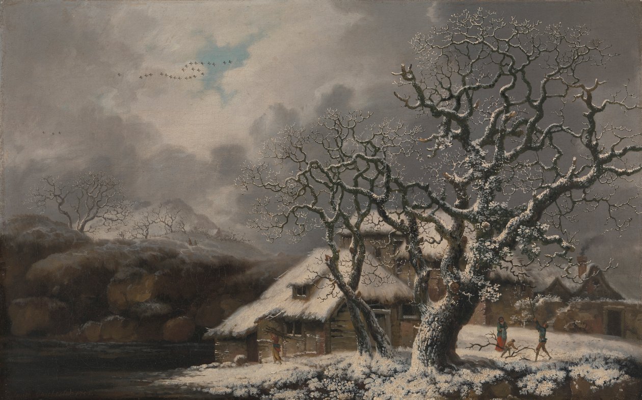 Et vinterlandskab af George Smith