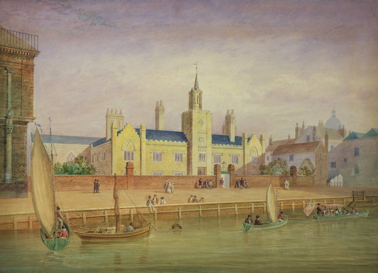 Trinity Almshouses, Greenwich ca. 1825 af George Smith