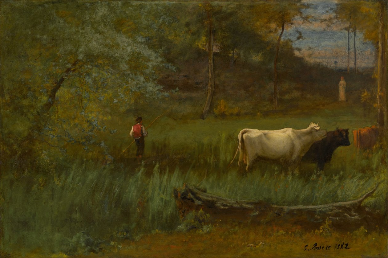 A Pastoral, c.1882-85 af George Snr. Inness