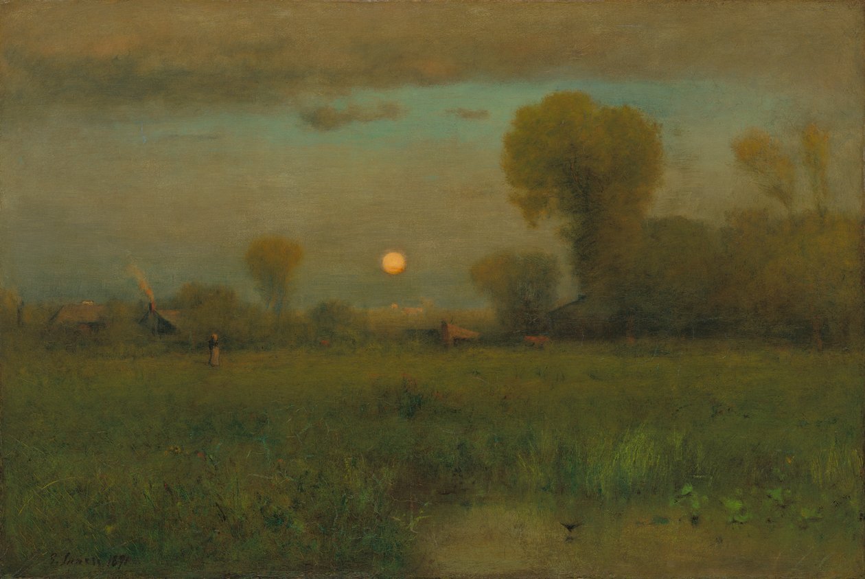 Harvest Moon, 1891 af George Snr. Inness