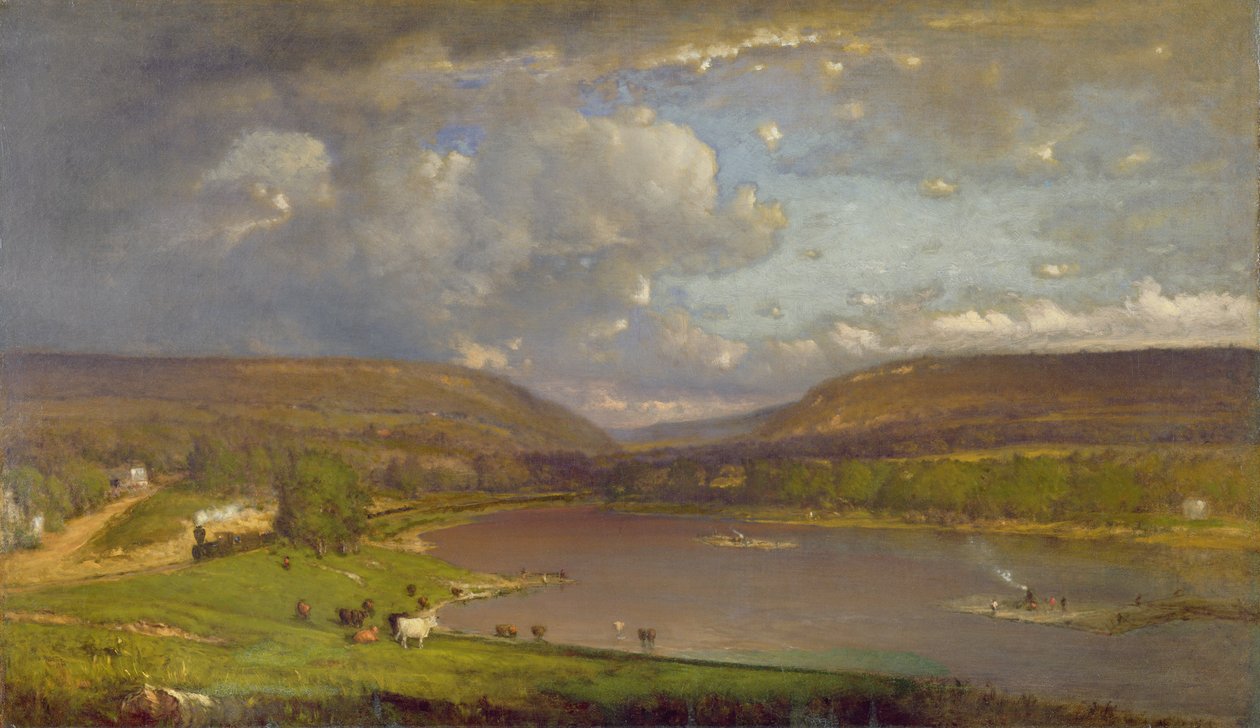 Ved Delaware-floden, 1861-63 af George Snr. Inness