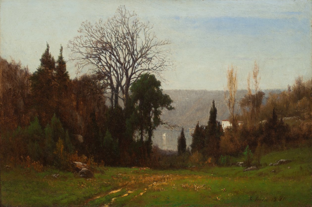 Overfor Palisaderne af George Snr. Inness