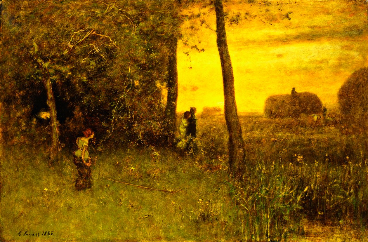 De badende, 1888 af George Snr. Inness