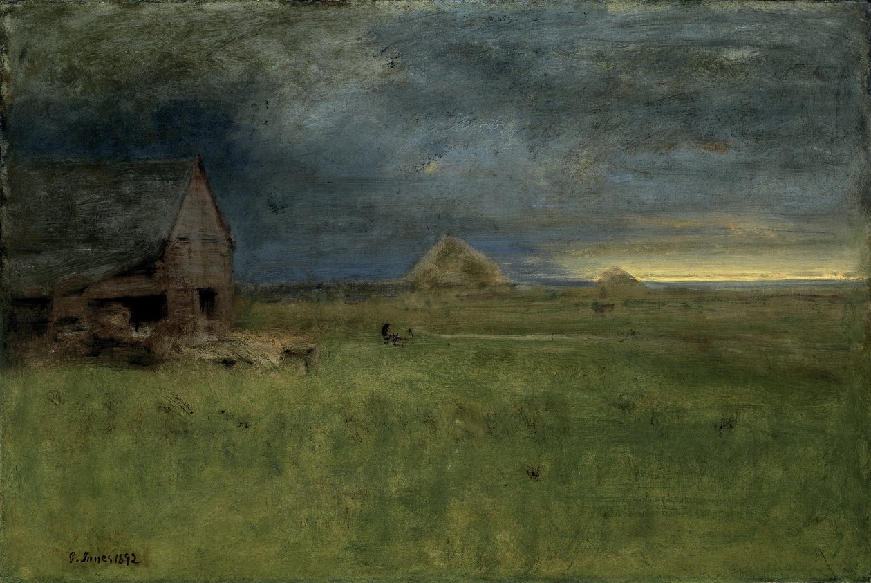 The Lonely Farm, Nantucket, 1892 af George Snr. Inness