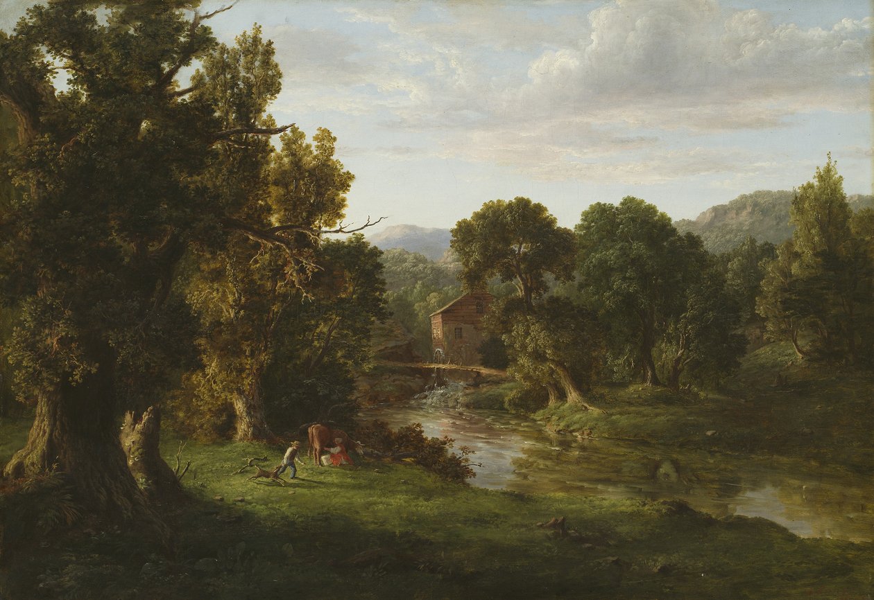 Den gamle Mølle, 1849 af George Snr. Inness