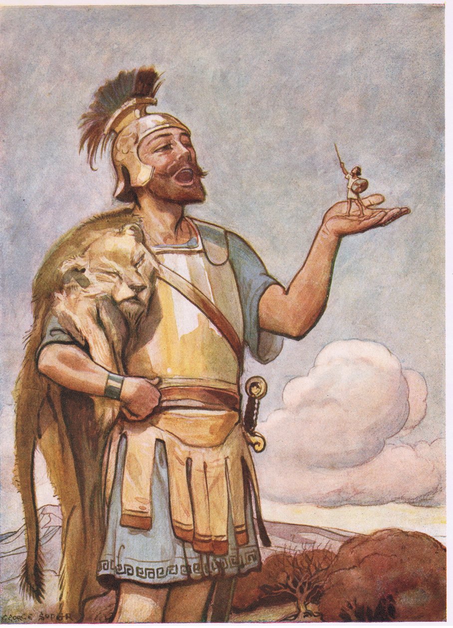 Herkules og pygmæen af George Soper
