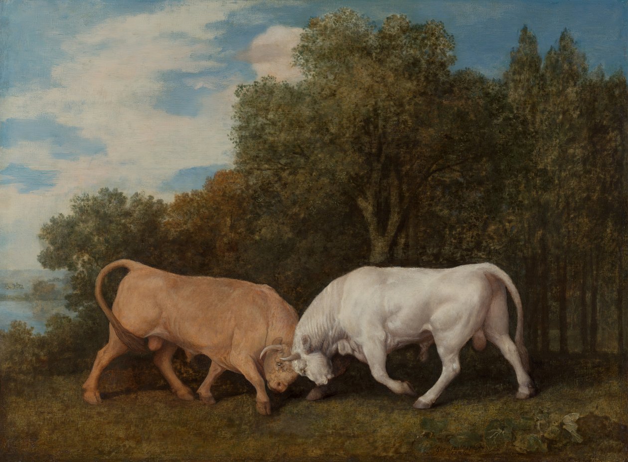 Tyrekamp, 1786. af George Stubbs