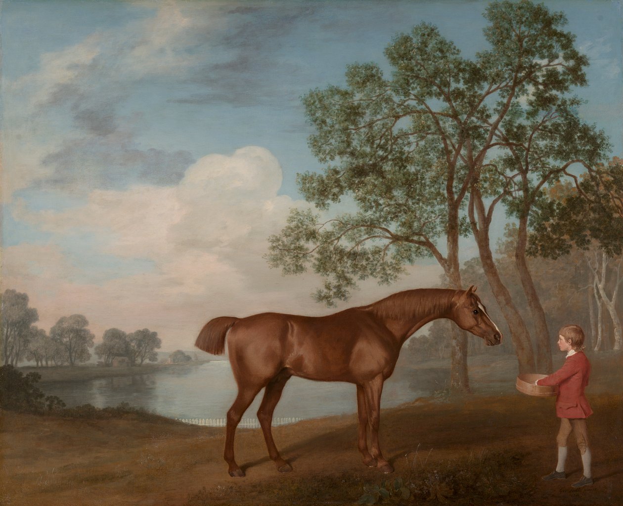 Græskar med en stald-dreng af George Stubbs