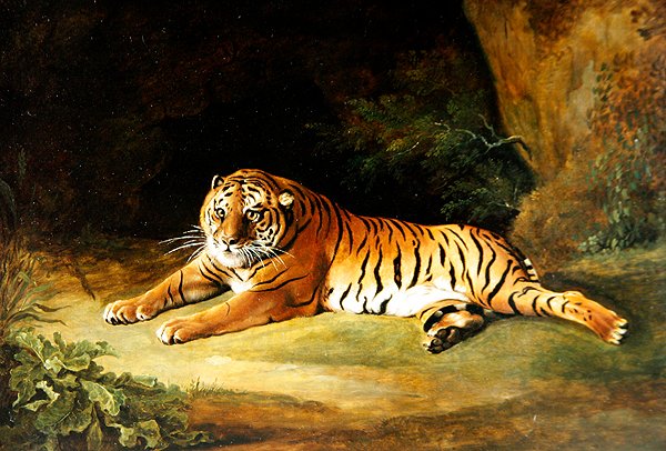 Tiger (olie på lærred) af George Stubbs