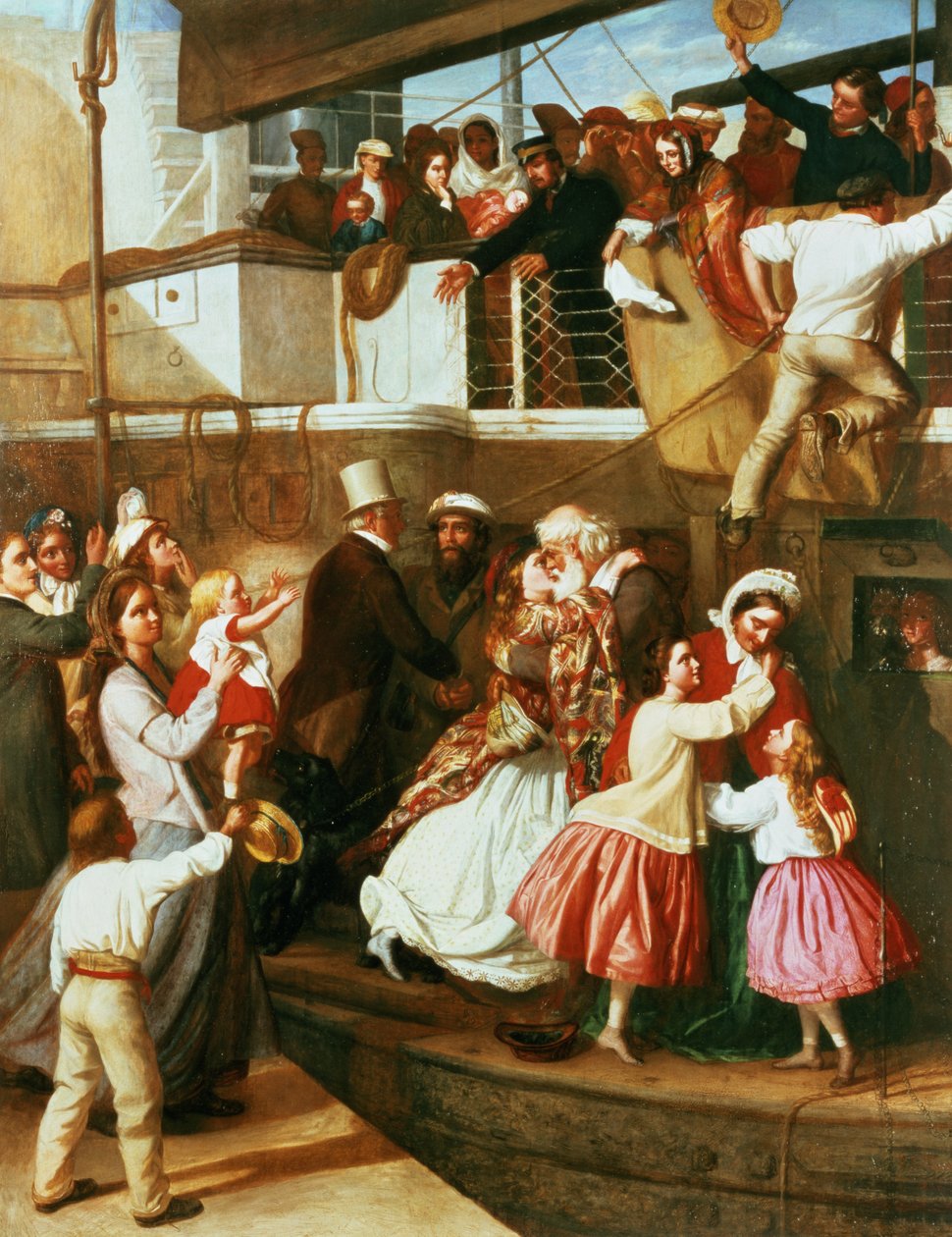 Indskibningsscene af George Tuson