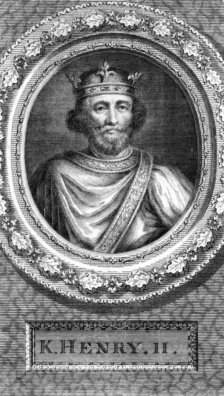 Henrik II, konge af England. af George Vertue