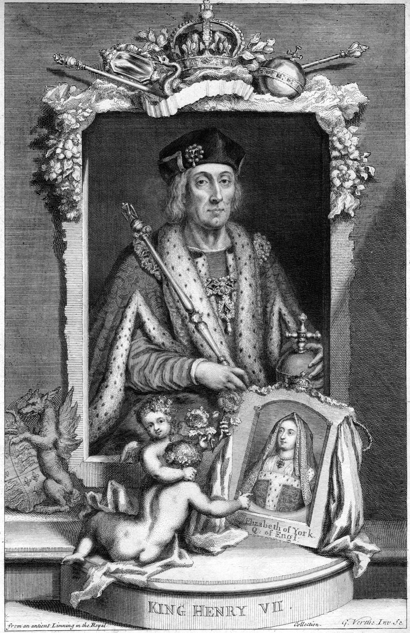 Henrik VII af England, 1700-tallet. af George Vertue