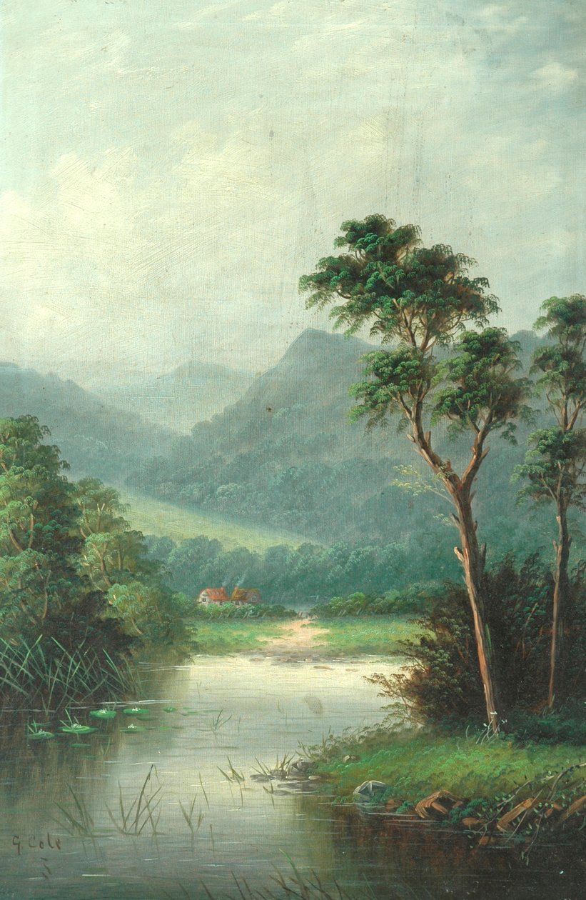 Landskab, 1801 af George Vicat Cole