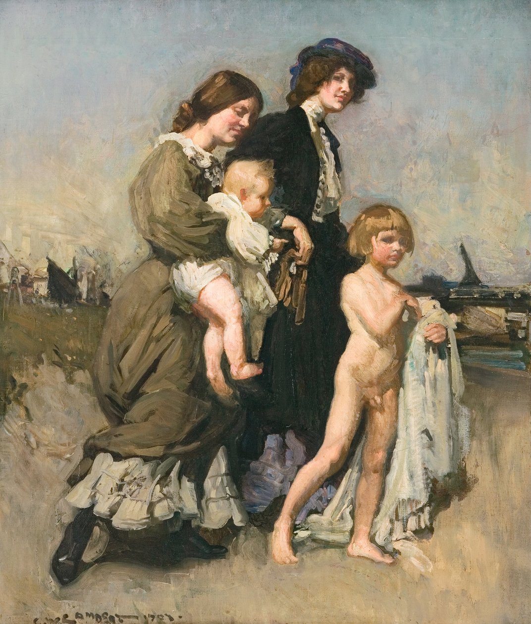 Feriegruppen (badegæsterne) af George Washington Lambert