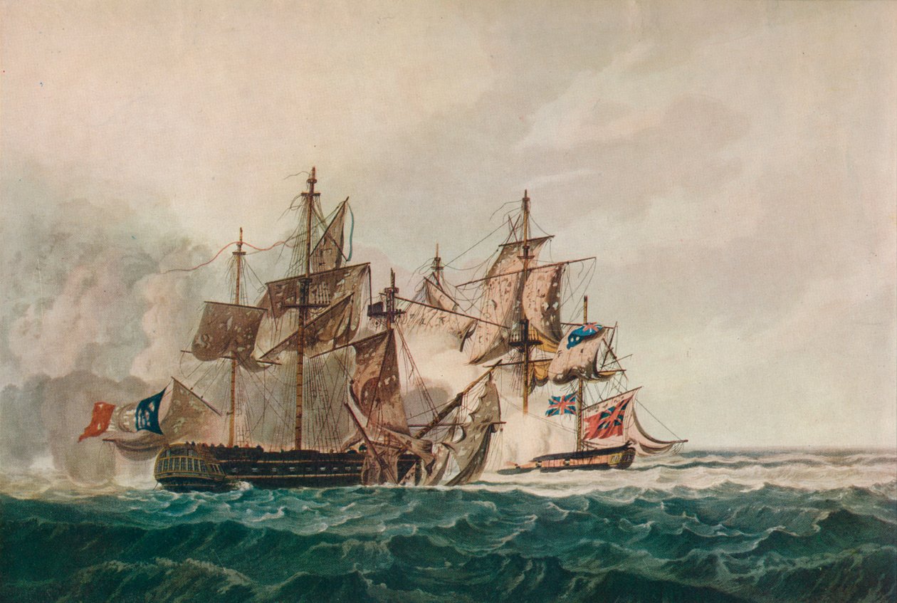 Capture of the Furieuse, c1810 af George Webster