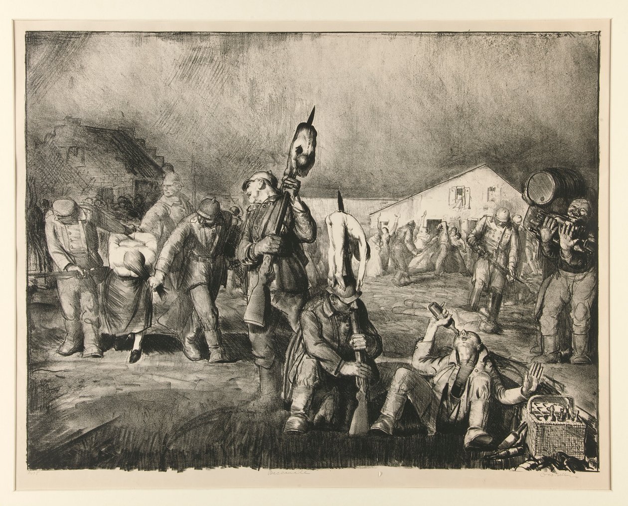 Bacchanal (første sten) af George Wesley Bellows