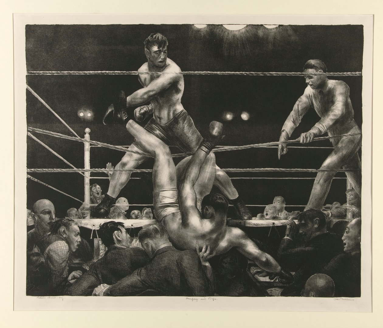 Dempsey og Firpo af George Wesley Bellows