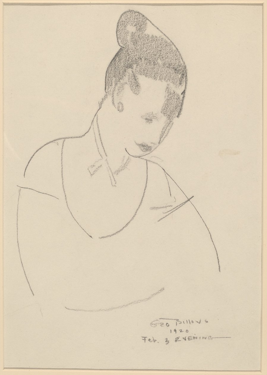 Elsie Speicher [verso], 1920. af George Wesley Bellows