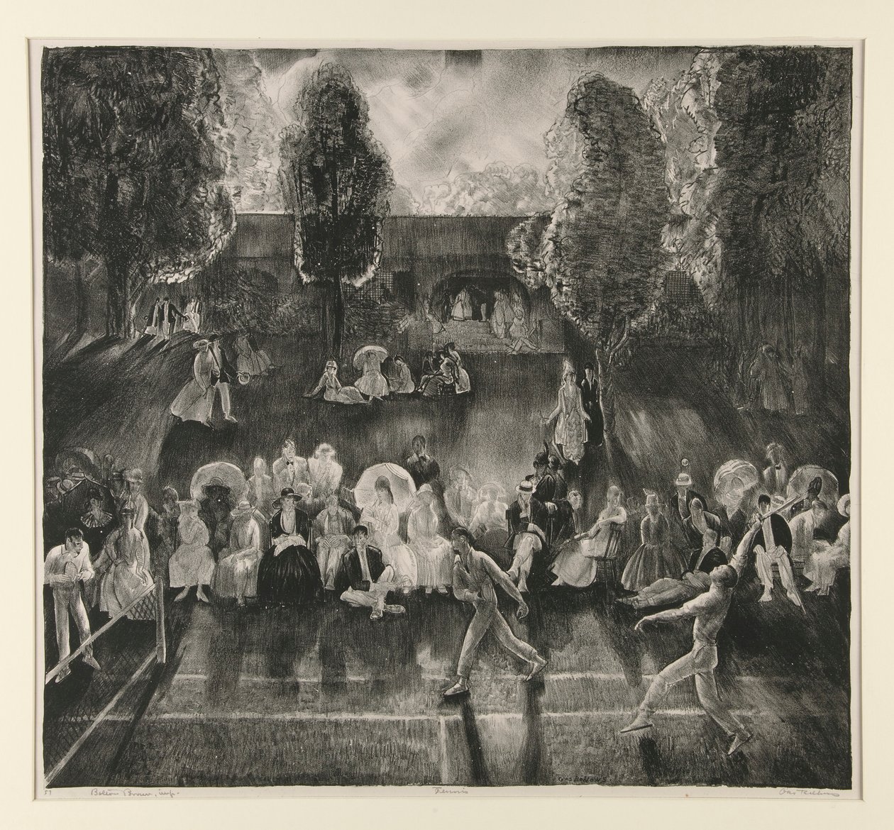 Tennis af George Wesley Bellows