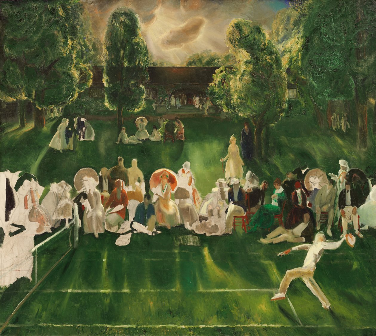 Tennis turnering af George Wesley Bellows