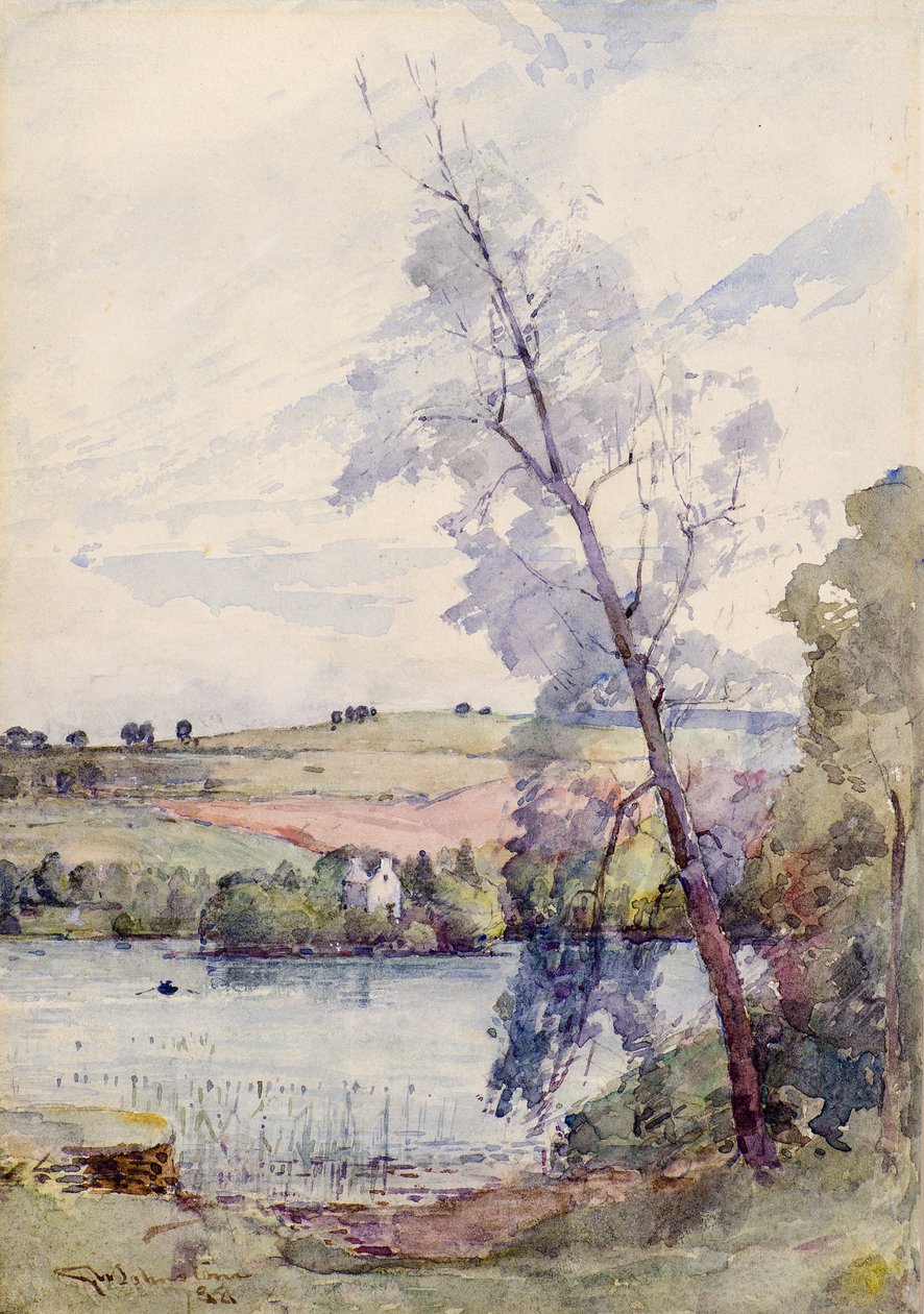Loch Scene af George Whitton Johnstone