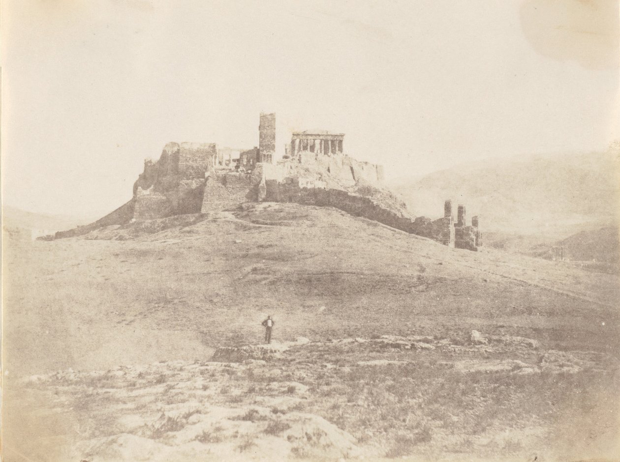 Pnyx og Akropolis, ca. 1848. af George Wilson Bridges