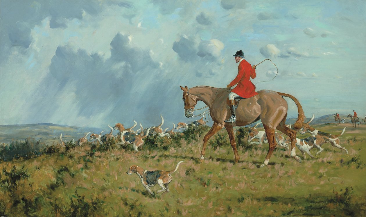 On the scent (olie på lærred) af George Wright