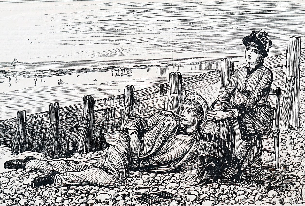 Et par på bryllupsrejse af George du Maurier