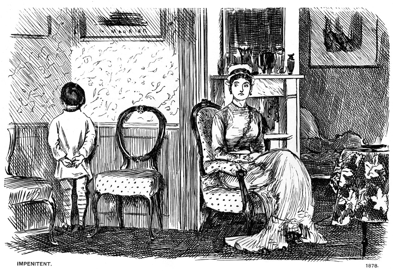 Ubodfærdig, 1878 1891 af George du Maurier