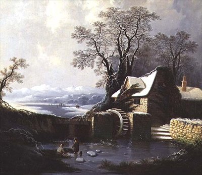 Vinterlandskab af George of Chichester Smith