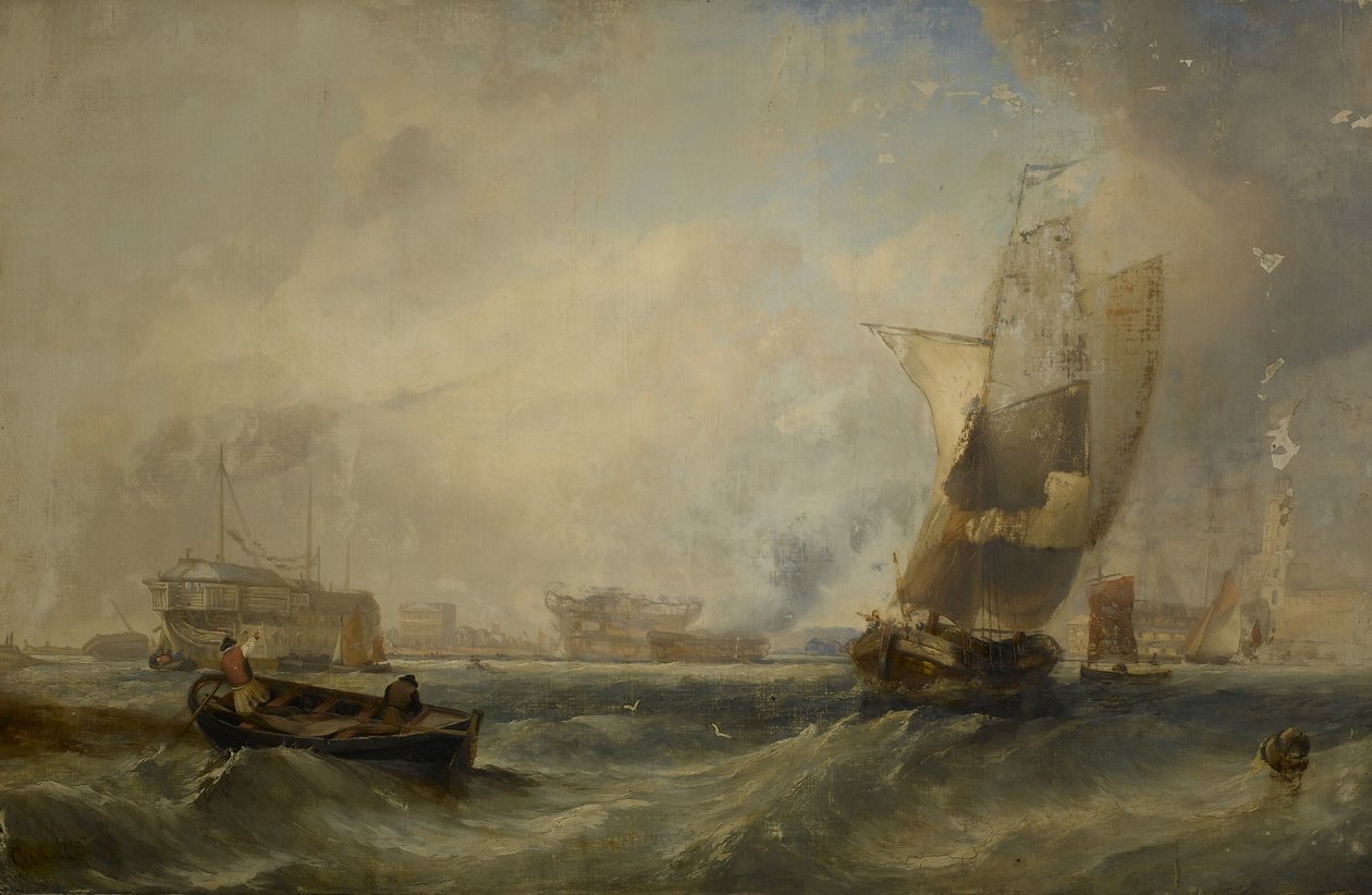 Et havstykke, 1831 af George the Elder Chambers