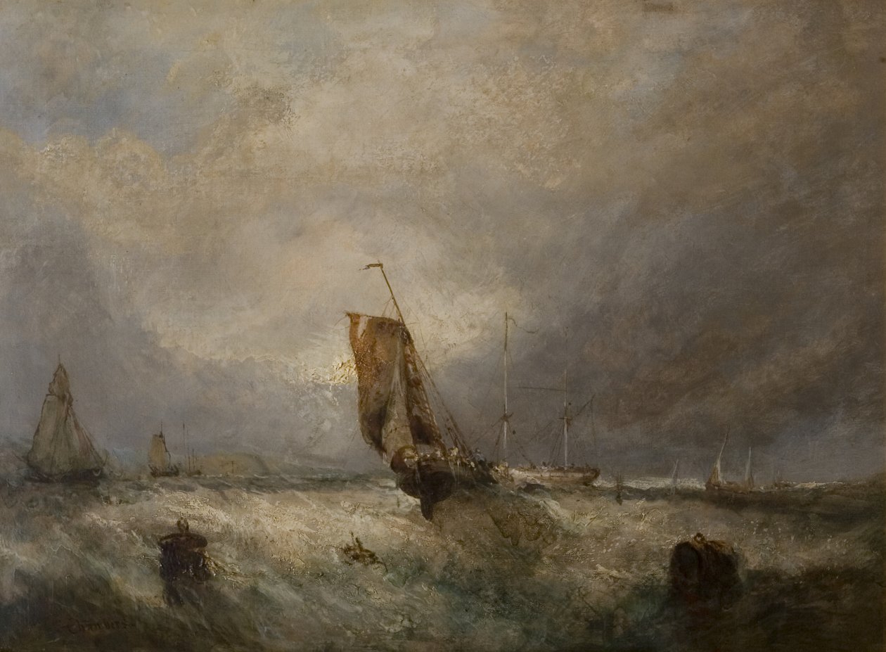 Sølandskab, ca. 1840 af George the Elder after Chambers