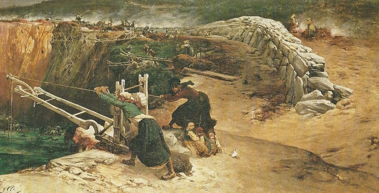 Tændbrænding ved Pointe du Raz af Georges Clairin