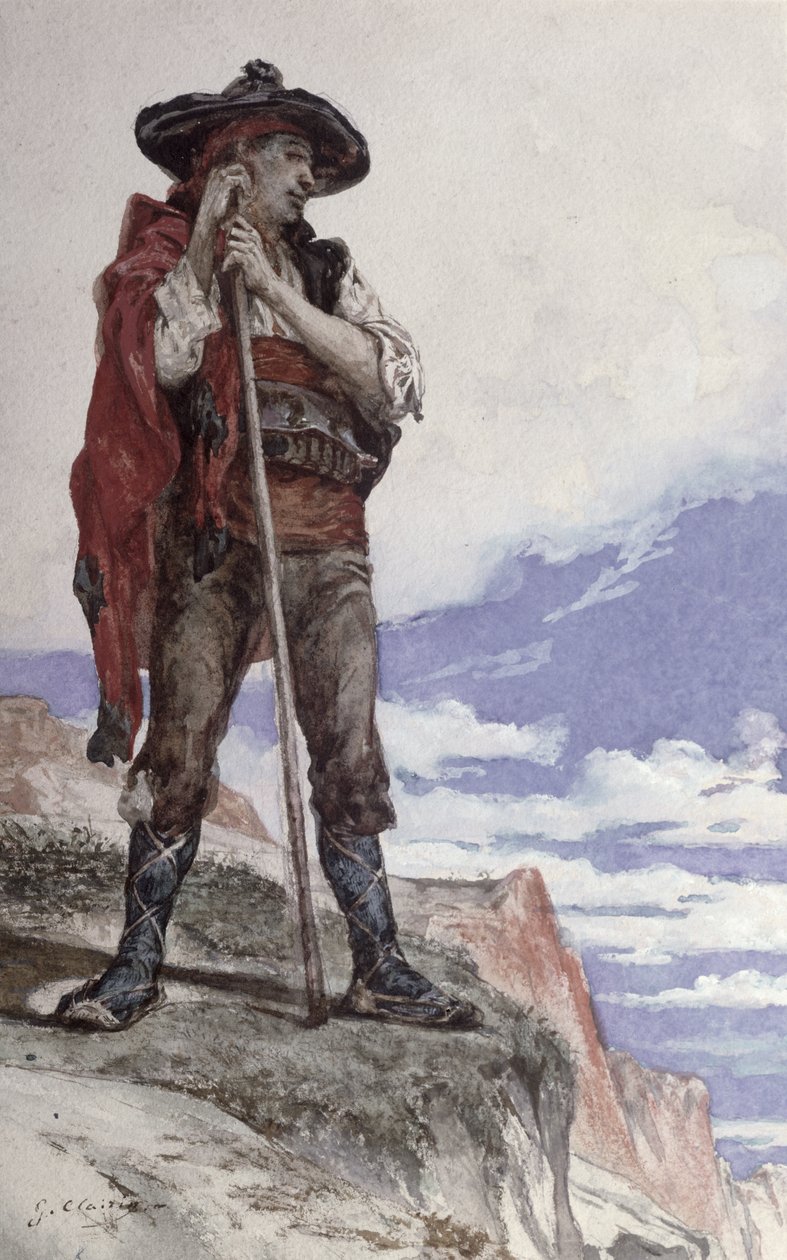 Smugler i Pyrenæerne af Georges Clairin