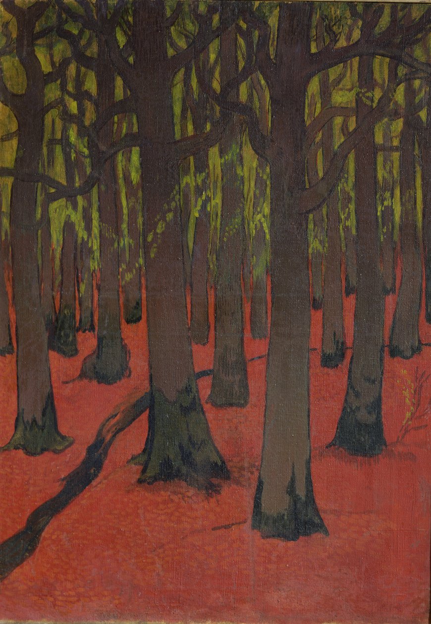 Skoven med rød jord, ca. 1891 af Georges Lacombe