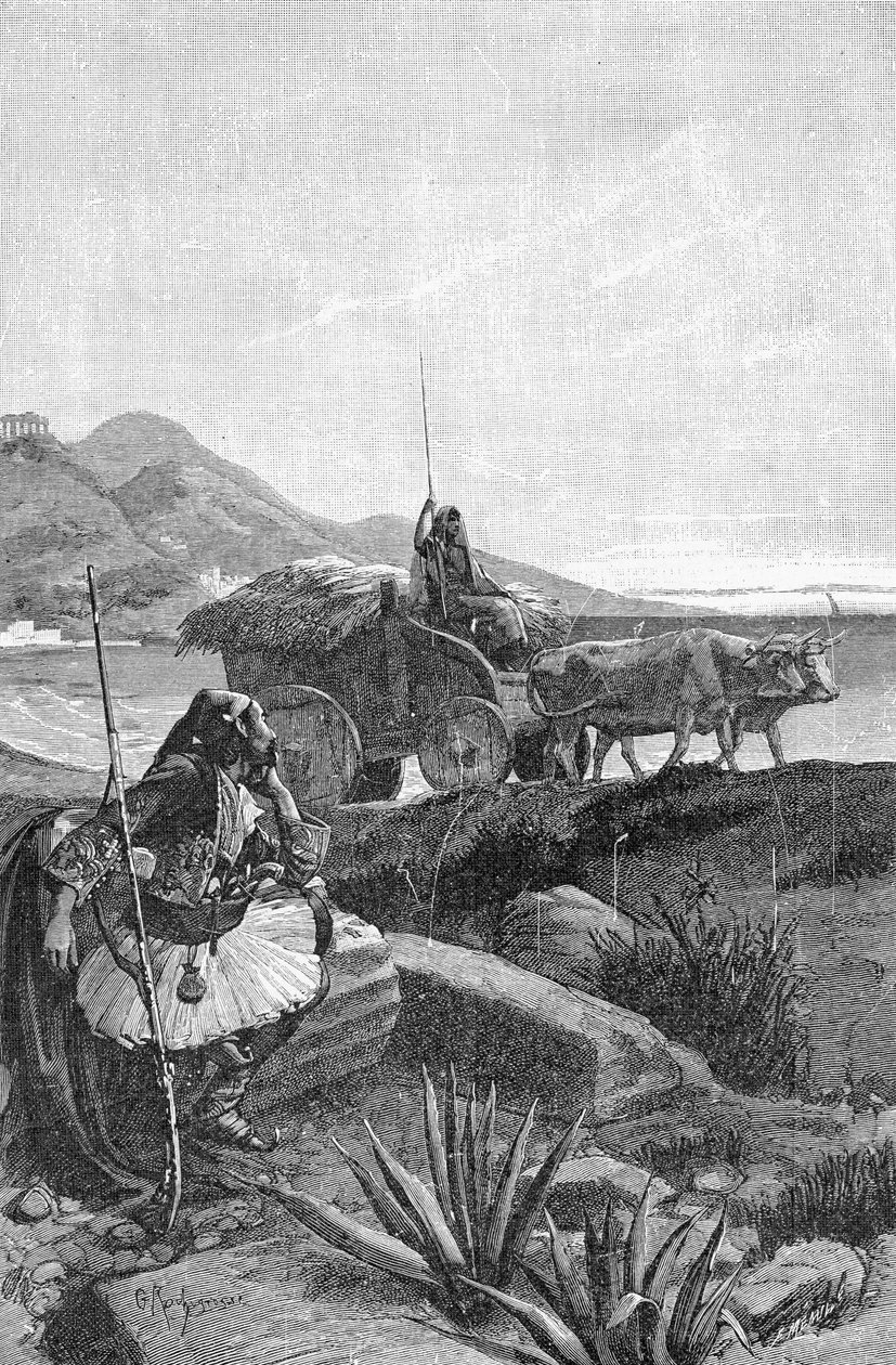 Canaris, 1800-tallet (bw-gravering) af Georges Marie Rochegrosse