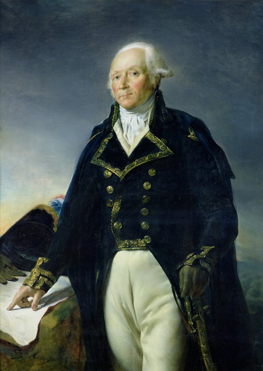 Portræt af Francois-Christophe Kellermann (1735-1820) ca. 1835 af Georges Rouget