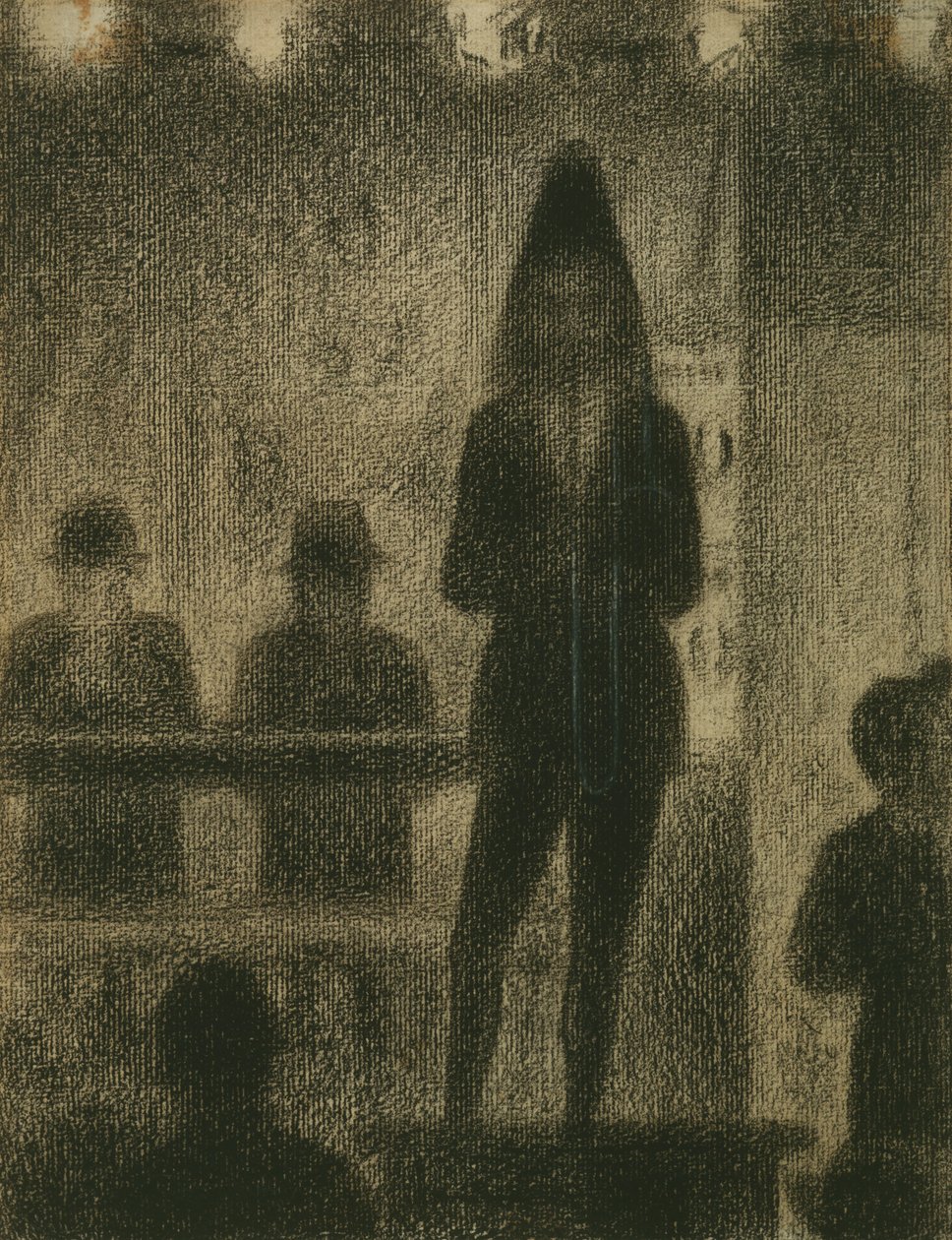 Trombonist (Study for Circus Side Show) af Georges Seurat