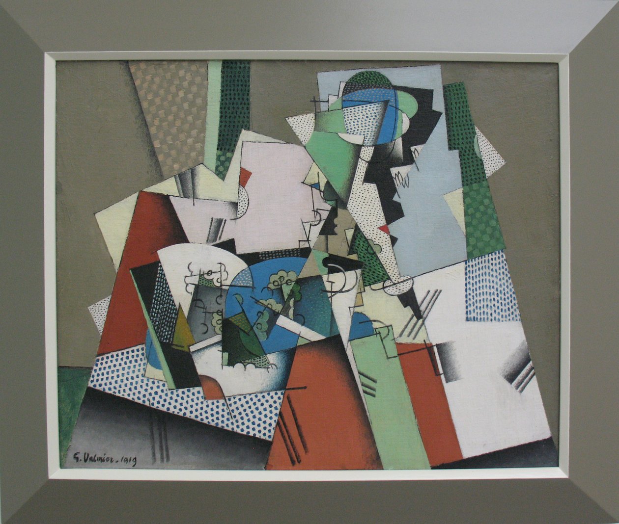 Geometrisk stilleben På tysk: Stilleben i geometriske former På Nederlands: Stilleben i geometriske former I: InFrancais: Nature morte geometrique I af Georges Valmier
