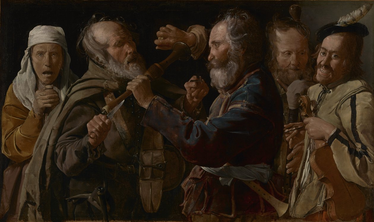 Musikernes slagsmål af Georges de La Tour