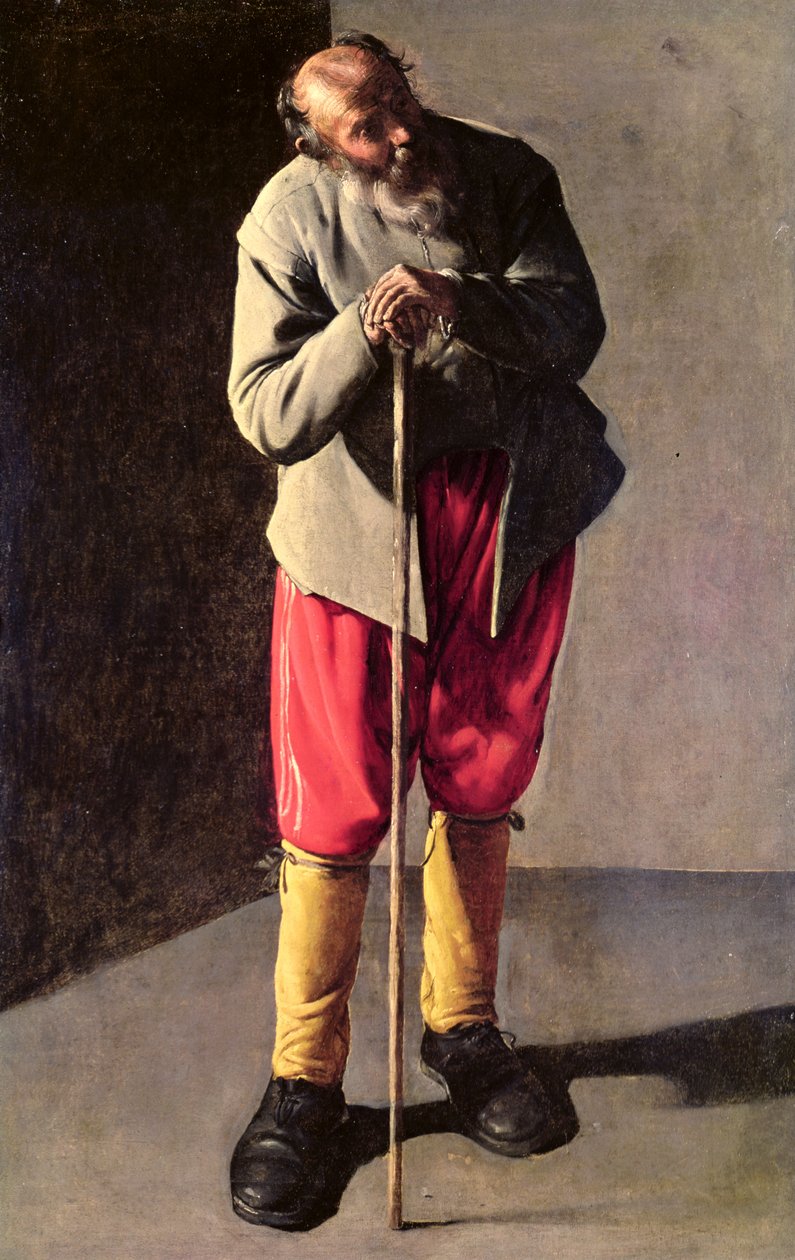 Gammel mand, c.1618-19 af Georges de La Tour