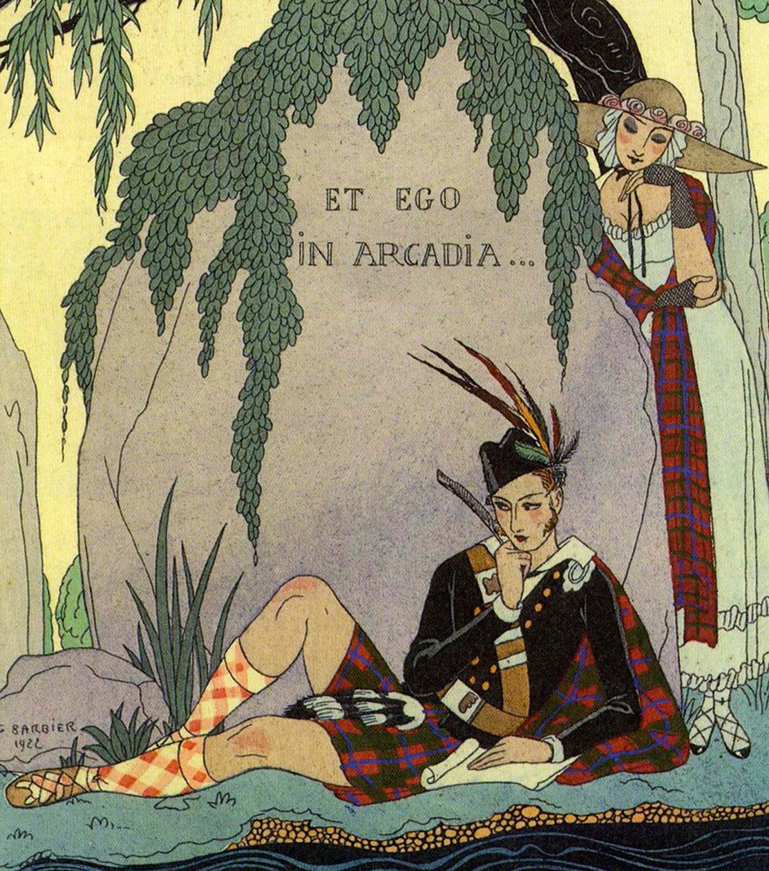 Digter elsker af Georges (after) Barbier